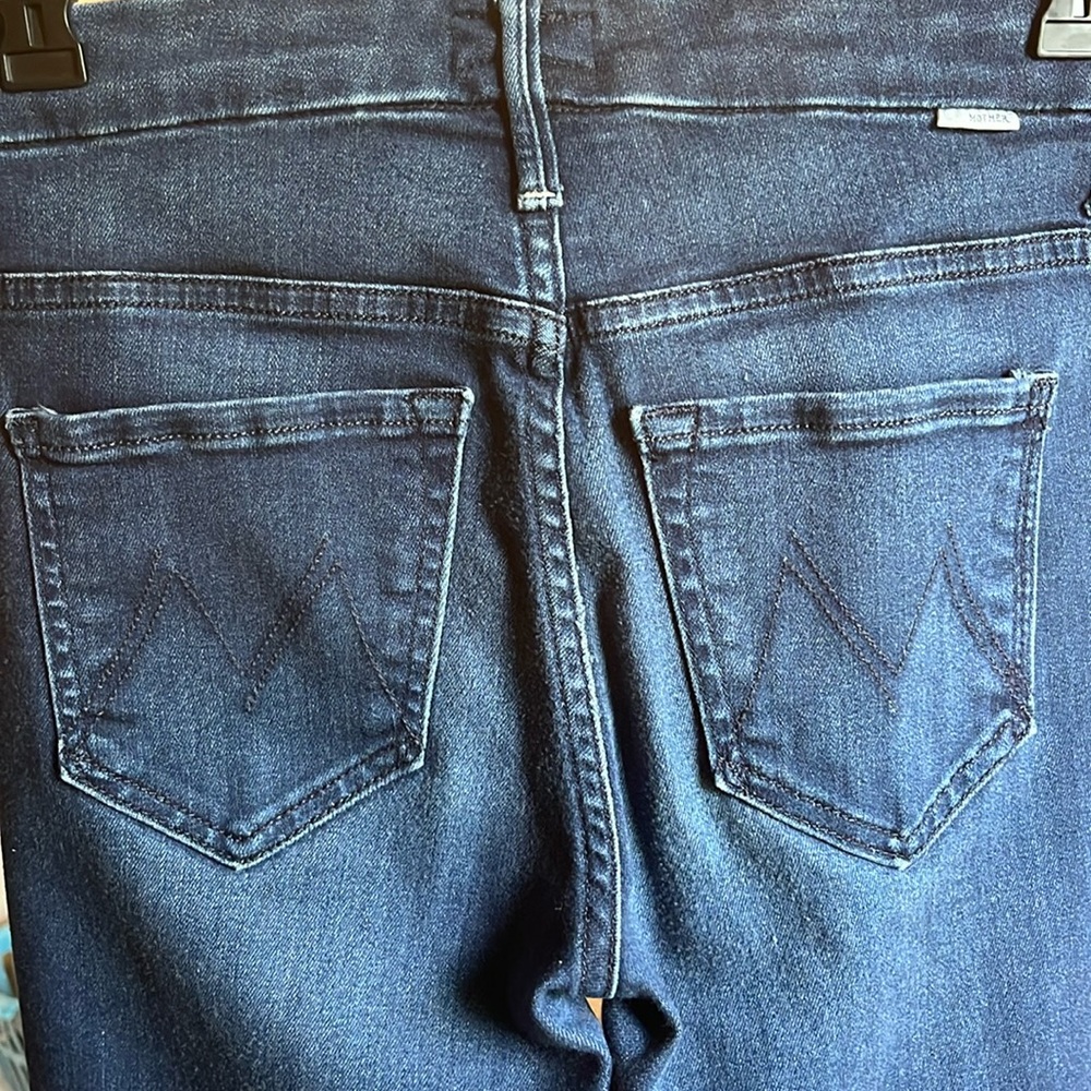 Mother High Waisted Looker Fray Hem Skinny - Size 24 - Picture 11 of 15